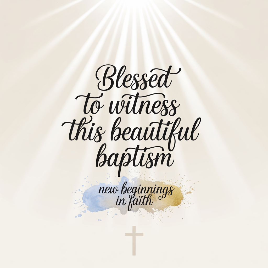 Baptism Instagram Captions