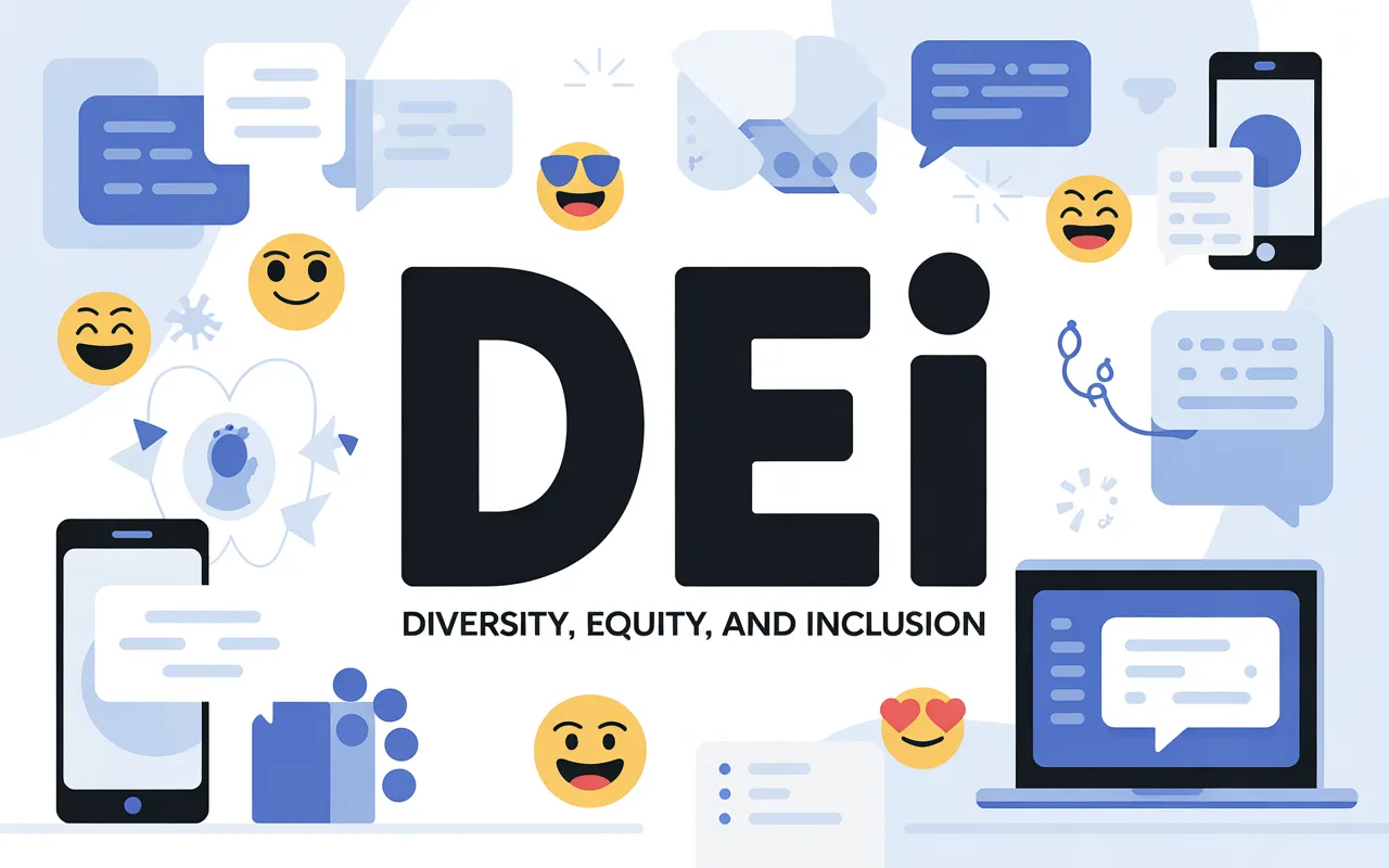 What Is DEI Mean in Text Chat and Online Conversations