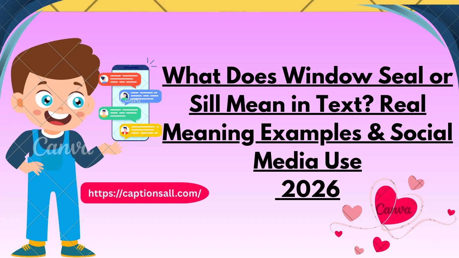 Window Seal or Sill Mean in Text