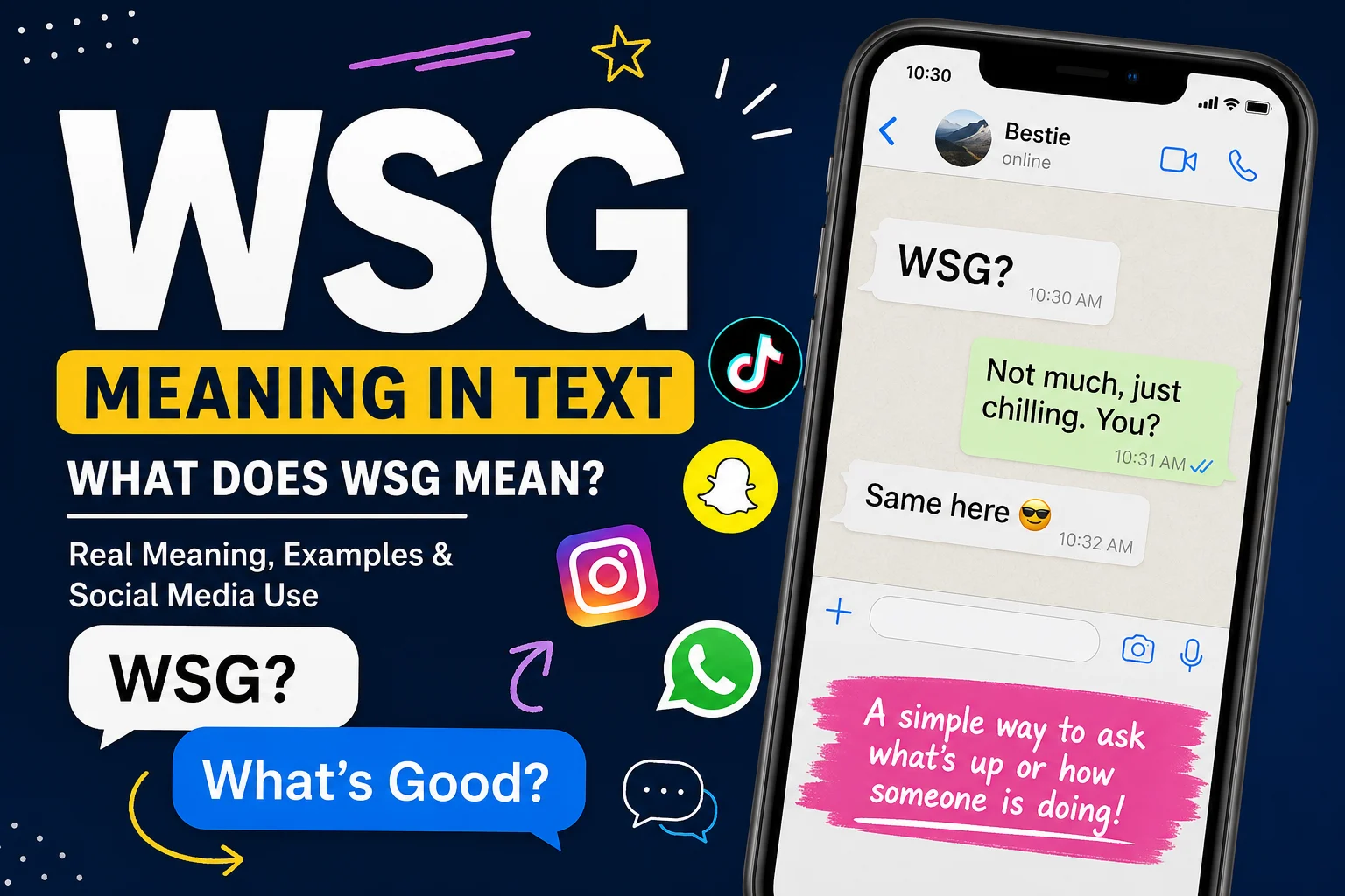 WSG means in text