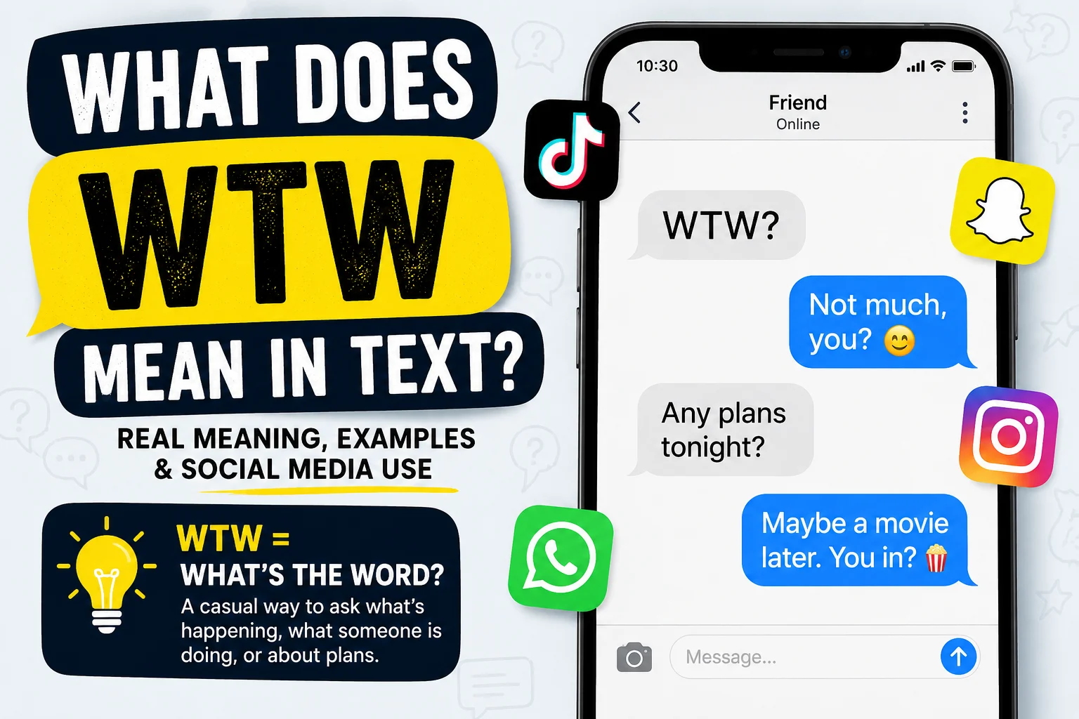WTW Mean in Text
